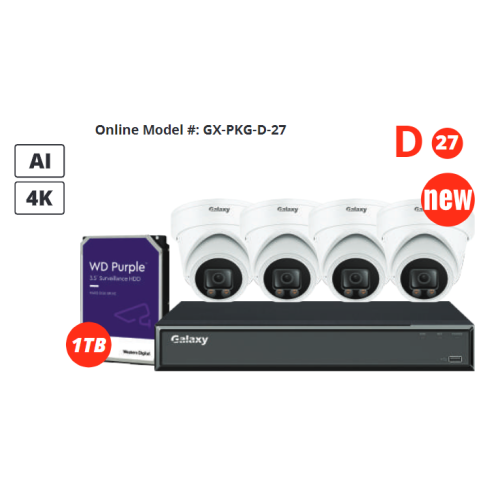 Galaxy Platinum 4K ColorV Full Color HD Kit 4CH Kit